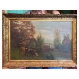 Old Cow Painting, Unsighned