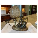 Figural Venus Metal Lamp