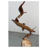 Broxze Sea Gulls Decor