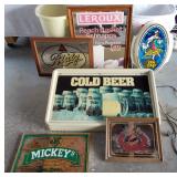 Beer Mirrors & Signs