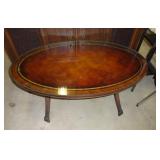 Oval Glass Top Duncan Phyhe Table