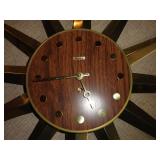 Weldon Sunburst Key-wind Wall clock