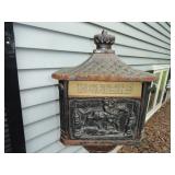 Victorian Style Cast Iron Mailbox