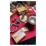Wood boxes and misc