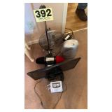 Fans, shoe shiner, 24in tv