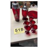 Ruby red glass