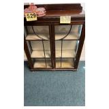 Glass front cabinet  36in x 11in x 41in
