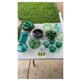 Green glassware
