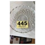 Clear and pink large plates