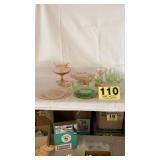 Depression Glass mixed lot