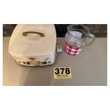 Pitcher and cake holder