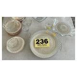 Fostoria, candlewick and misc clear glass