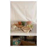 Tangerine & other glassware