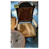Rough chairs and table