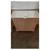 2 door painted cabinet 26in x 11in x 28in