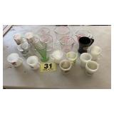 Pyrex measuring cups and misc