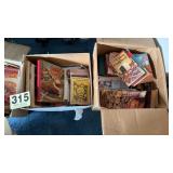 Boxes of cook books