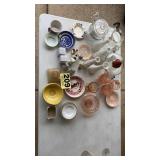 Pink depression, salt & peppers, pink shell