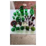 Forrest green & amethyst