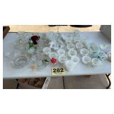 Fire king cups and other glass