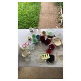 Ruby red & depression glass