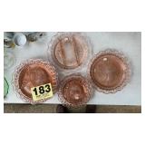 Lace edge pink depression