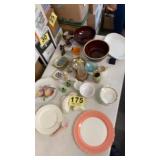 Brow stoneware & glassware