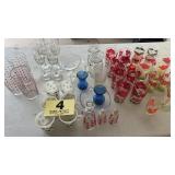 Assorted glasses