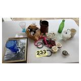 Shirley temple memorabilia and assorted glass