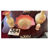 Burmese Fenton glass