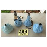 Blue lady lamps