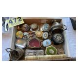 Jewelry boxes and silver plate