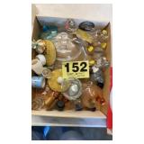 Assorted lids & figurines