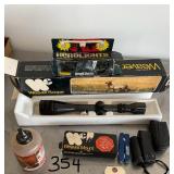 Weaver Scope - mounts- yard finder-knife - BB