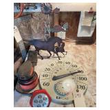 Tin Yard Art Thermometer Etc