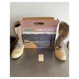New Hip waders in box and snow boots
