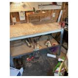 Rolling Shelf Bench with Vise