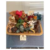 Basket with Bears etc