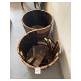 Whiskey Barrel Pots