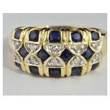 14k Diamond & Sapphire Estate Ring (7)
