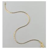 14k Gold Herringbone Bracelet