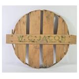Rustic Bushel Basket Lid Farmhouse Wall Decor