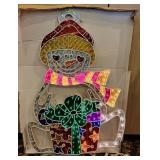 Holographic Light Up Christmas Snowman