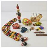 Vintage Tin Litho Toys, Potato Baker, Soldier +
