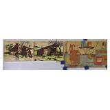 Vintage Felt Hand Painted Posters (4)