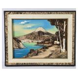 Japanese Mt. Fuji 3D Bark & Moss Diorama