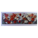 Poppies, Tulips & Daisies Textured Painting