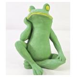 Resin Sitting Frog Lawn Statue