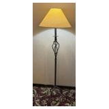 Arts & Crafts Wrought Iron Lodge Lamp