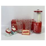 Coca-Cola Straw Dispenser, Glasses, Shakers +